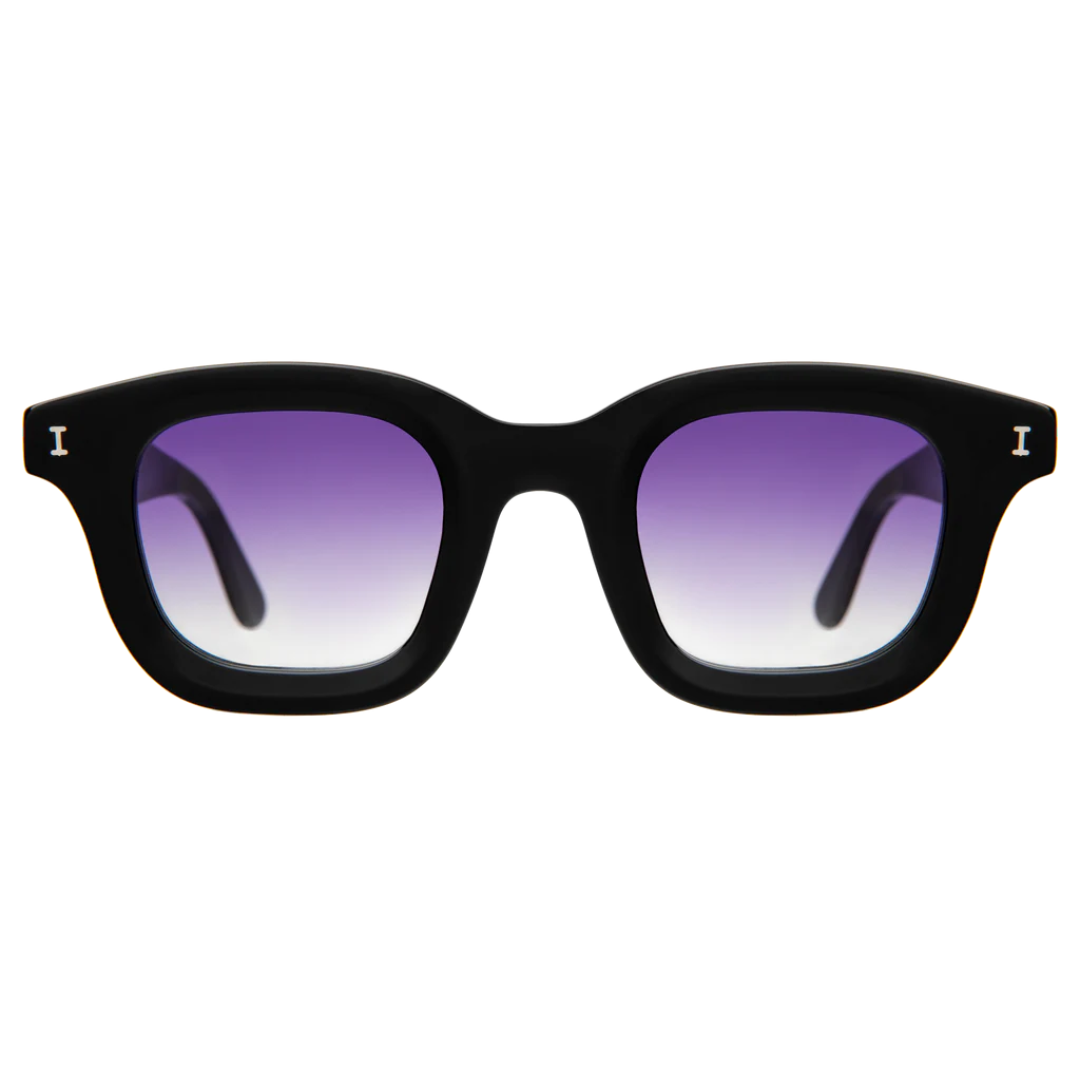 George Black Purple Gradient - Flat Sunglasses