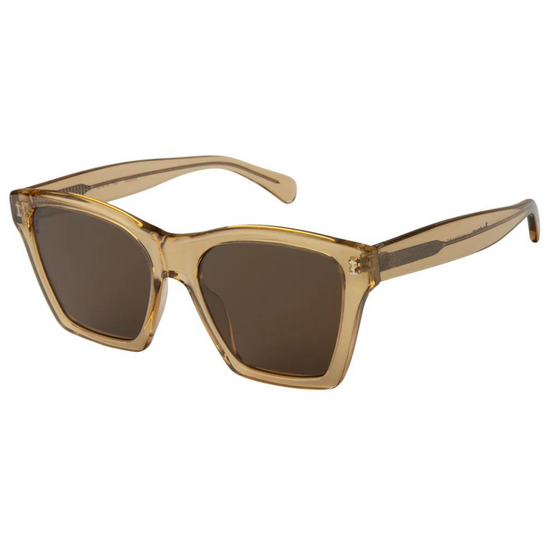 Silverlake Citrine Brown - Flat Sunglasses
