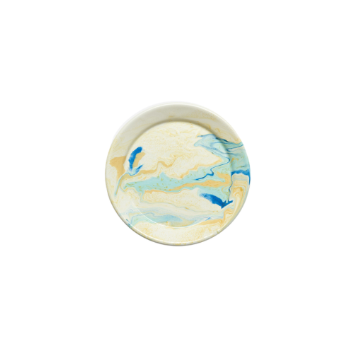 Multi-Swirl Dinner Enamelware Plate