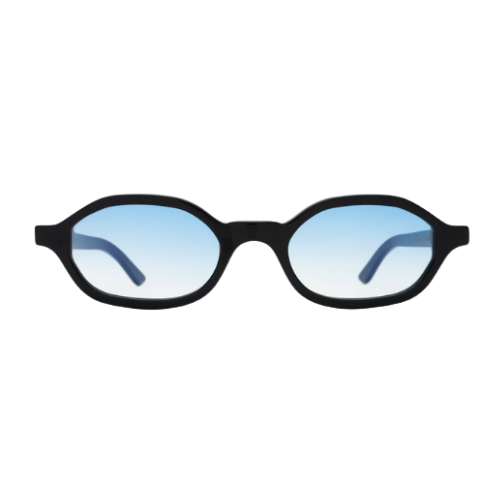 Munich Black w/ Blue Flat Gradient See Through