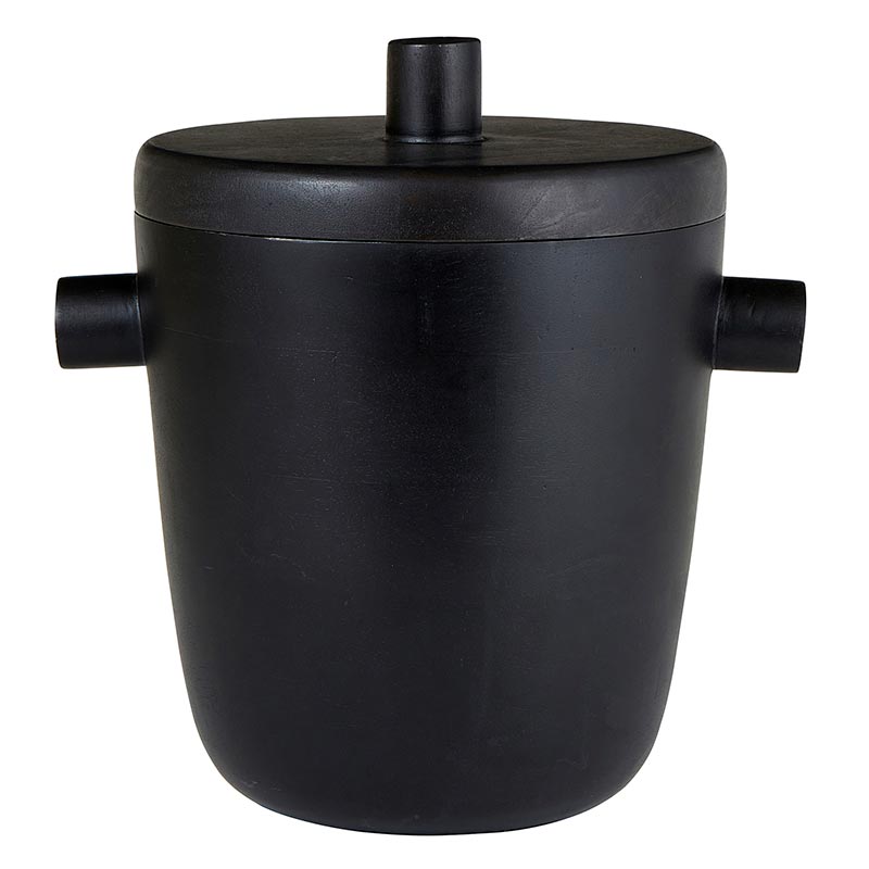Black Wood Ice Bucket