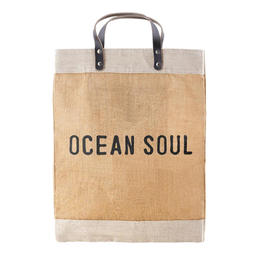 Natural Market Tote - Ocean Soul