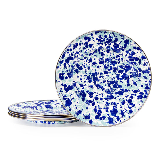Ocean Swirl Sandwich Plates - Set of 4