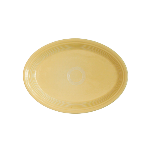 Vintage Oval Platter | Yellow