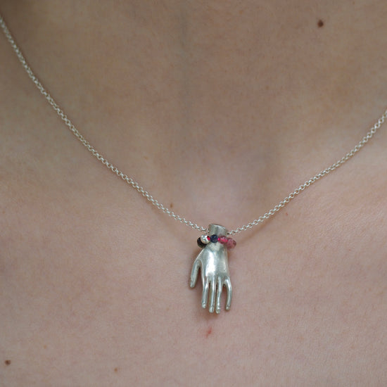 The Silver Hand Necklace