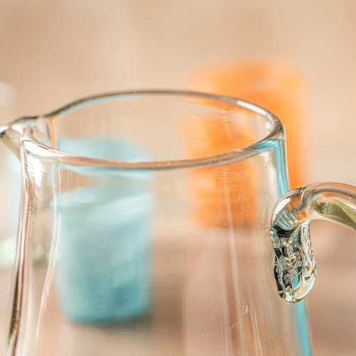 Handblown Glass Pitcher