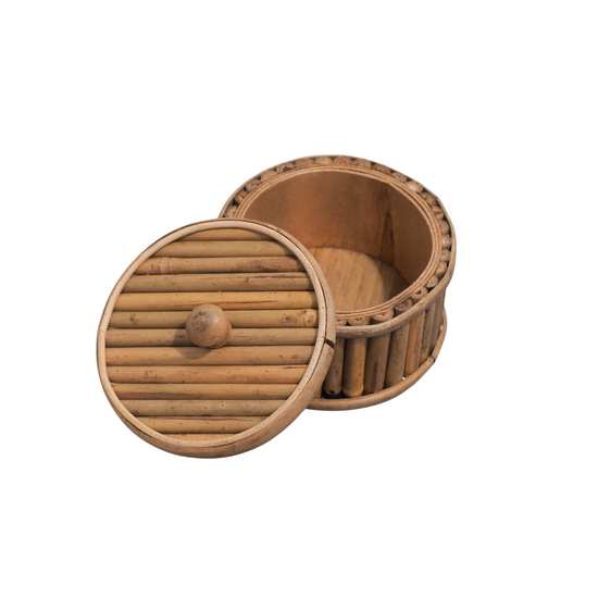 Bamboo Round Box with Lid