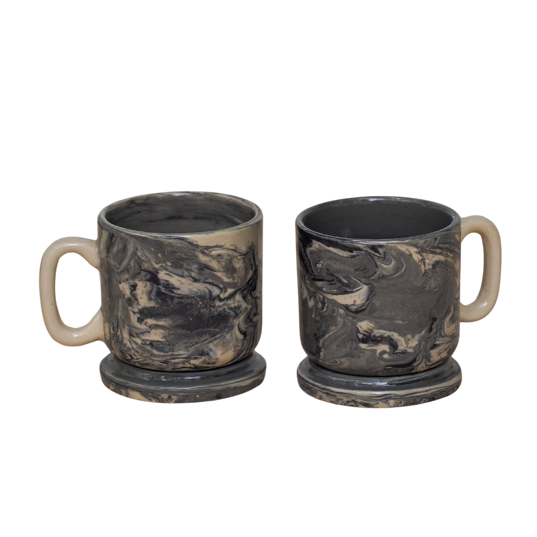 Carbon Ceramic Mugs - Set of 2