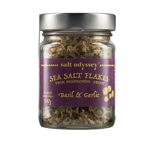 Sea Salt Flakes Glass Jar