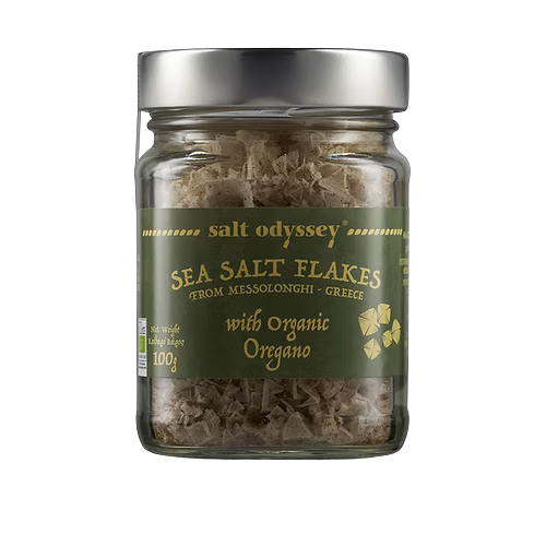 Sea Salt Flakes Glass Jar