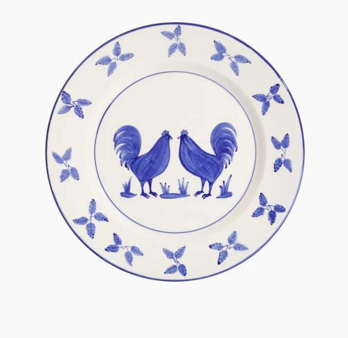 La Coquette Blue Dinner Plate