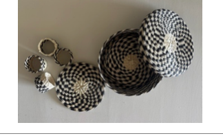 Toquilla Coaster & Napkin Rings - Set of 4