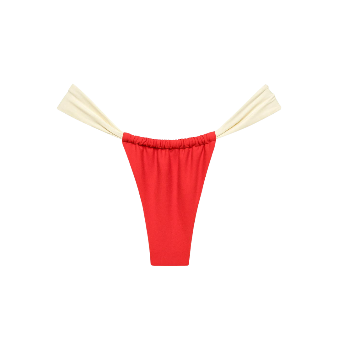 Cherry Cream Binded Sandra Bikini Bottom
