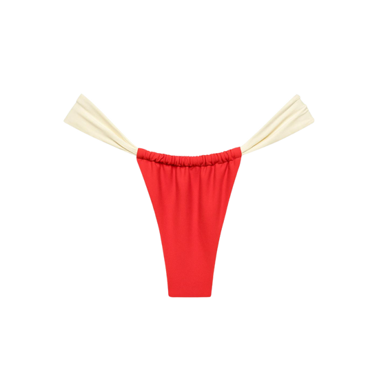 Cherry Cream Binded Sandra Bikini Bottom