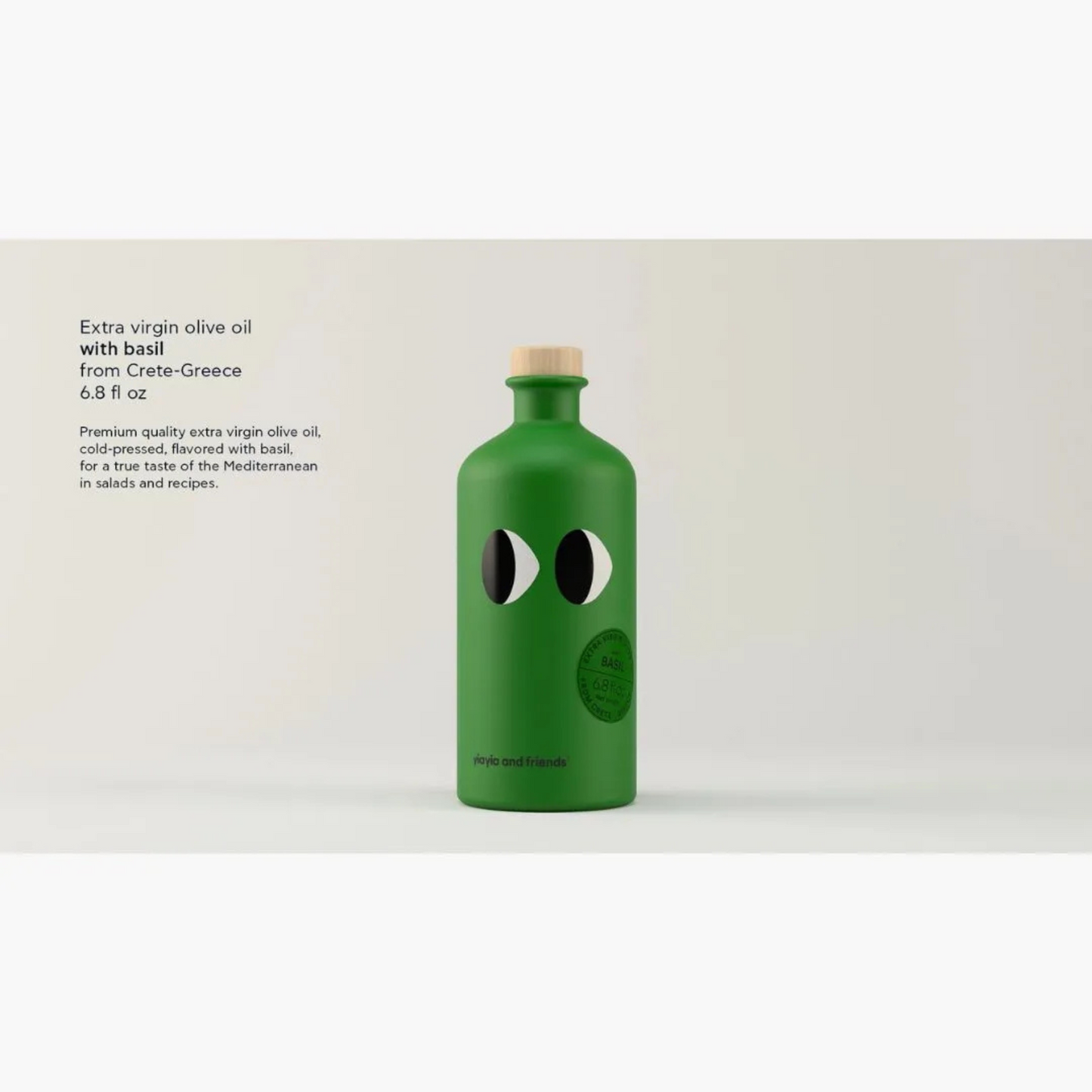 Yiayia and Friends Extra Virgin Olive Oil w/ Basil (200mL)
