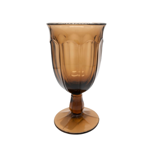 Smoke One-of-a-kind Vintage Water Goblets - Set of 6