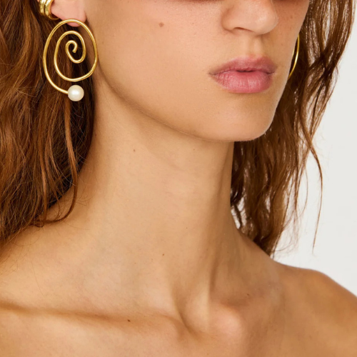 Espiral Earrings - Gold