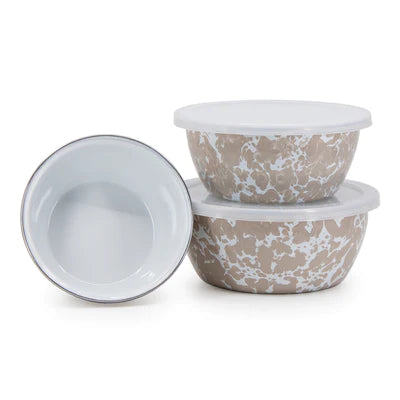 Taupe Swirl Nesting Bowls