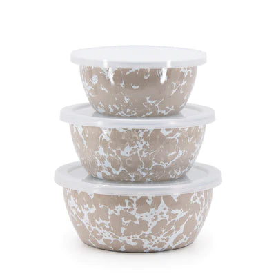 Taupe Swirl Nesting Bowls