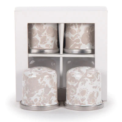 Load image into Gallery viewer, Taupe Swirl Salt &amp;amp; Pepper - Set of 2
