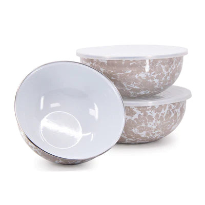 Taupe Swirl Mixing Bowl