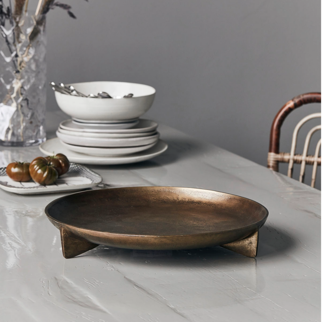 Antique Brass Etched Tray – Megan Molten