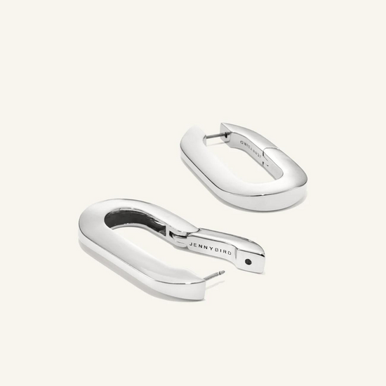 Mega U-Link Earrings - Silver O/S