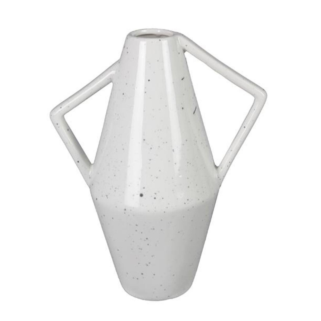 Arms Stoneware Modern Organic Vase - White
