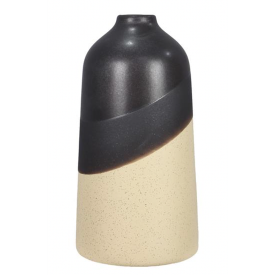 Ceramic Black Dipped Vase