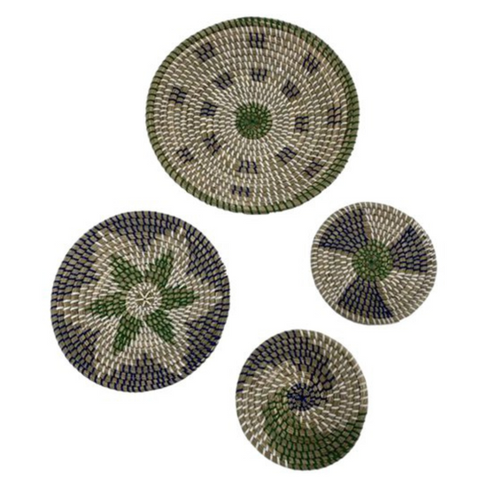 Seagrass Handwoven Basket Wall/Tabletop Decor
