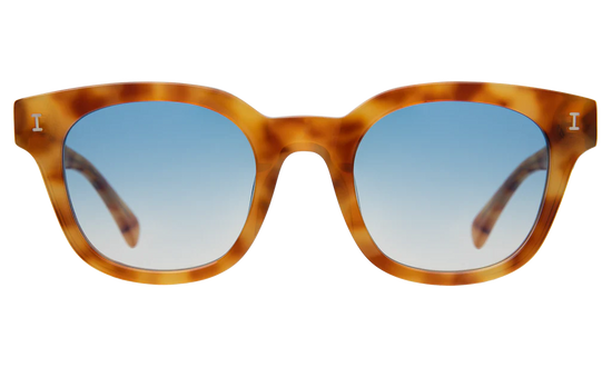 Vail Amber Blue Gradient See Through - Flat Sunglasses