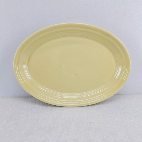 Vintage Oval Platter | Yellow