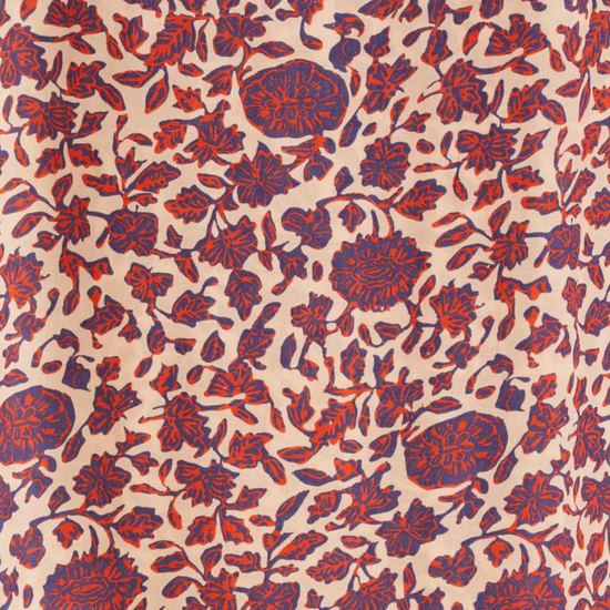 Fiore Maxi Dress -  Bloom Print Lapis Coral