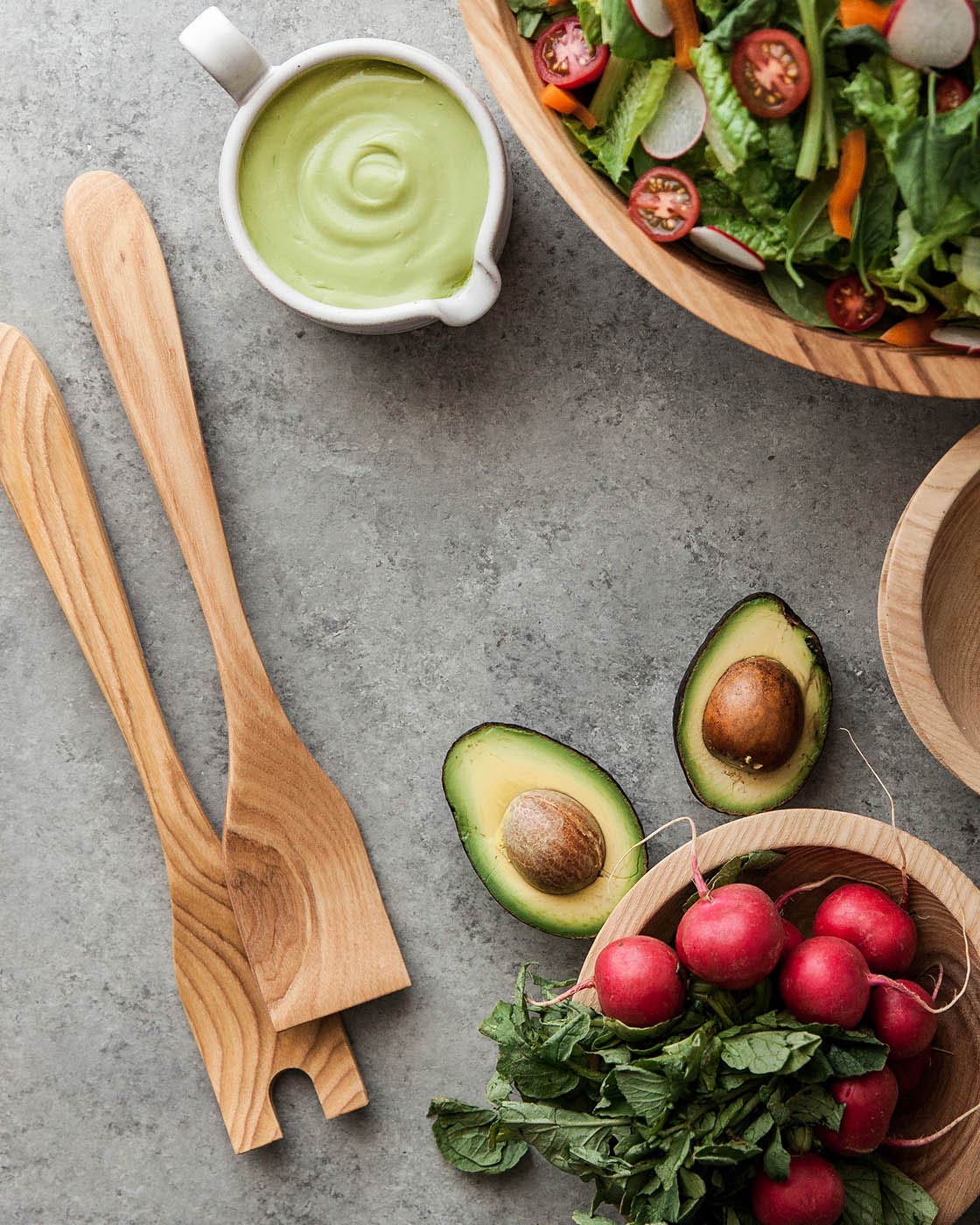 Crafted Salad Servers - Ash