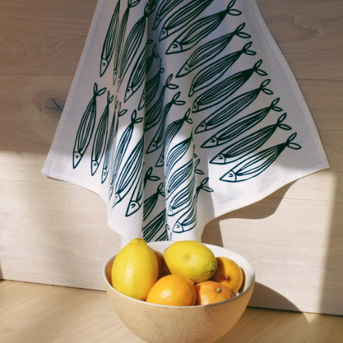 Julie Peach Tea Towels