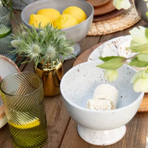 Wilson Footed Serving Bowl | White Salt Glaze