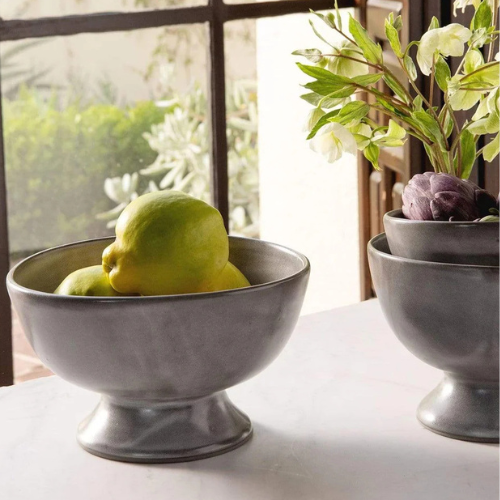 Wilson Footed Serving Bowl | Cement Glaze