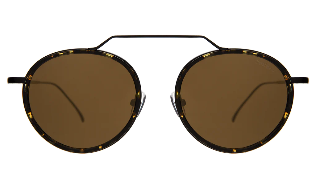 Wynwood Ace Flame/Black Gold Mirror - Flat Sunglasses