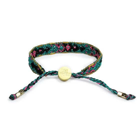 Bali Friendship Bracelet - Teal & Purple