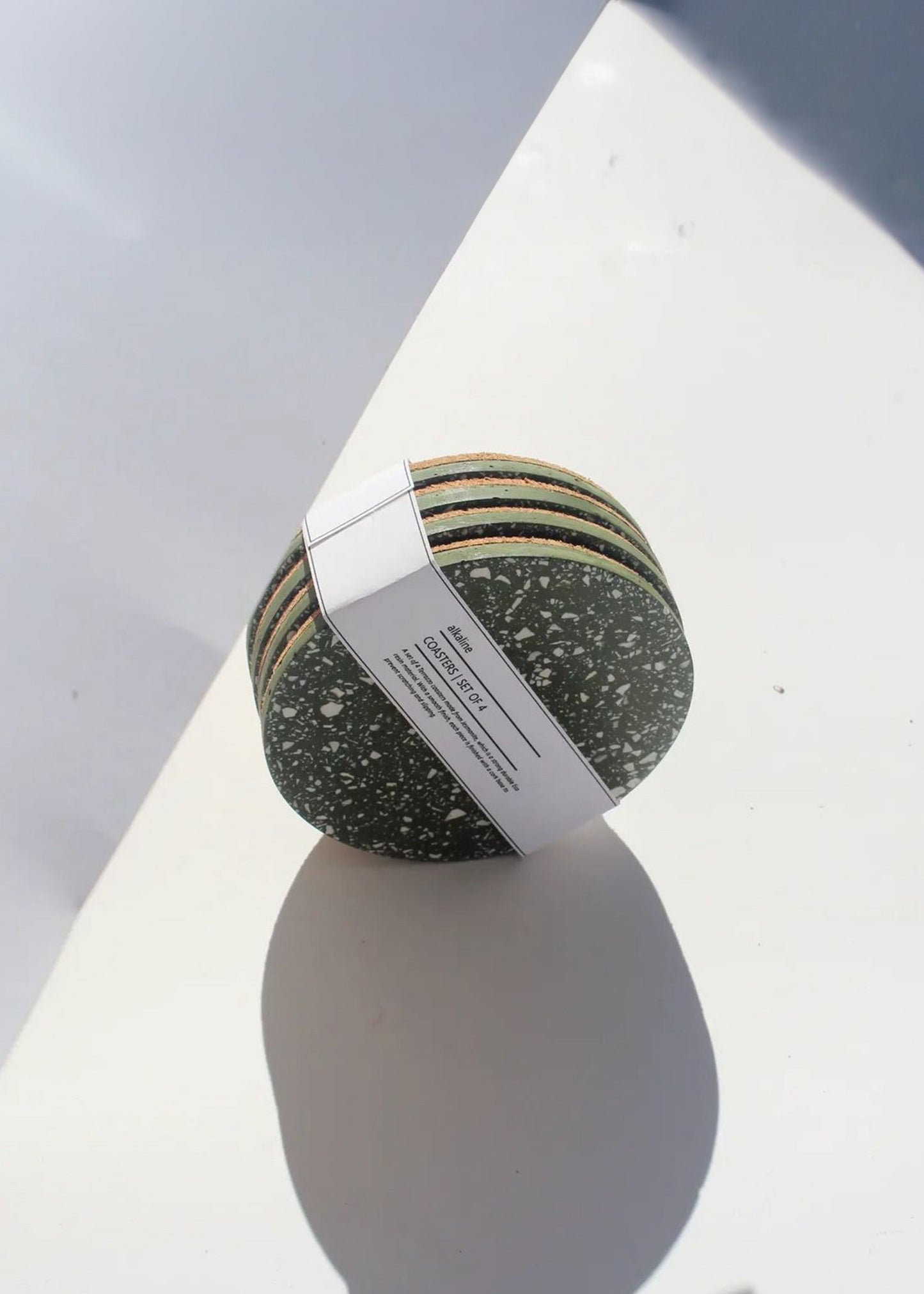 Olive Terrazzo Coasters - Set of 4