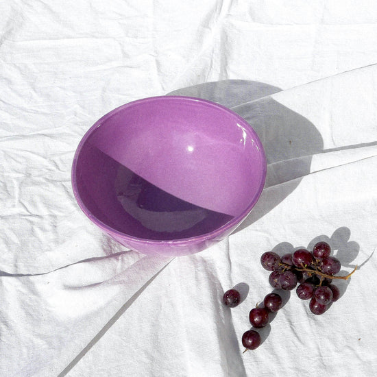 Medium bowl with lilac glaze