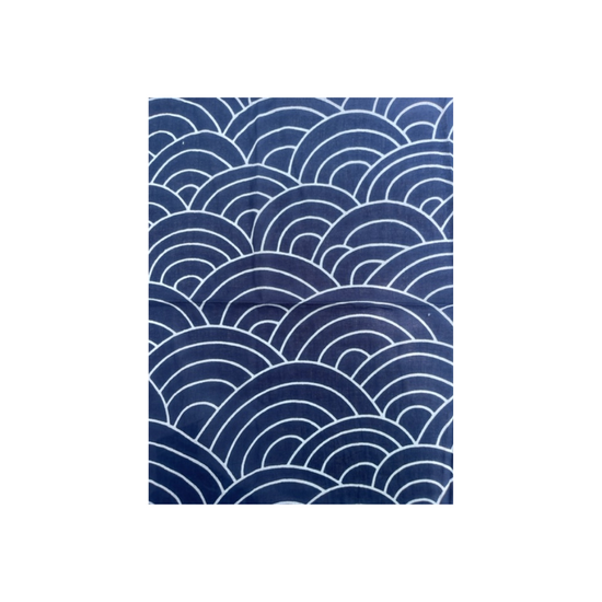 Pareo/Scarf | Navy Waves Pattern