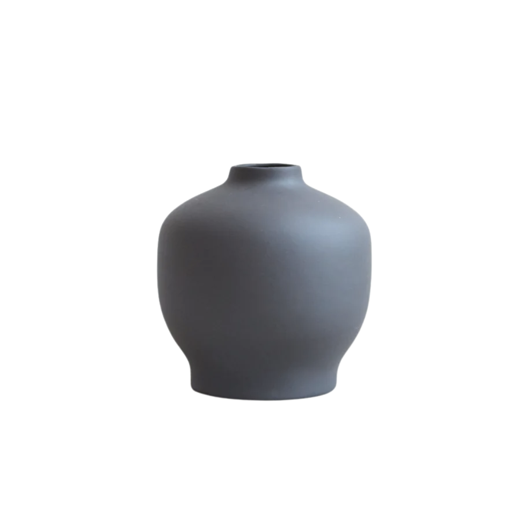 Ceramic Blossom Vase | Smoke