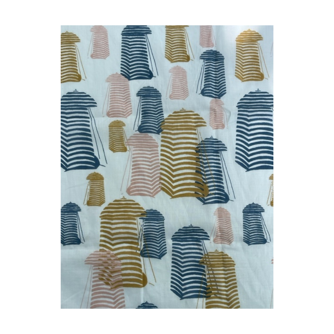 Load image into Gallery viewer, Pareo/Scarf | Beach Hut Pattern
