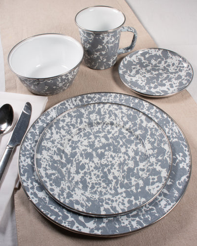 Swirl Appetizer Plate Set Of 3 | Grey