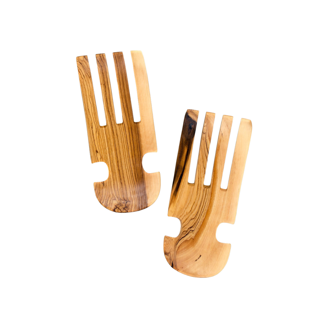 Olive Wood Salad Tossing Claws