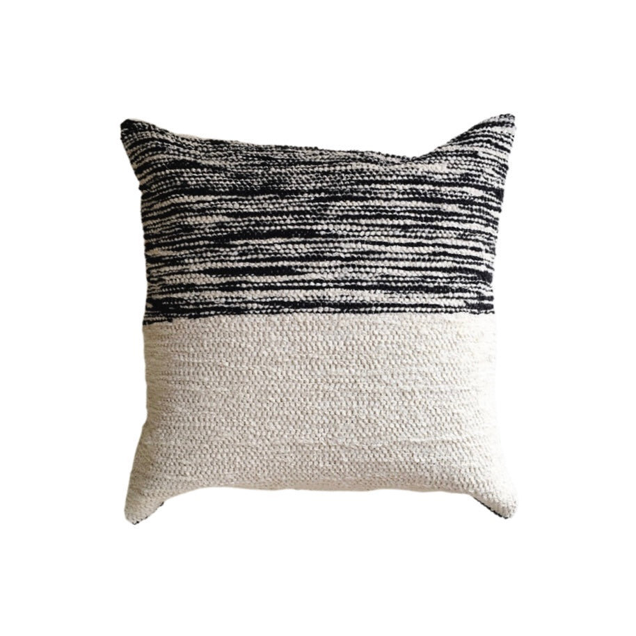 Blended Color Block Cushion Cream Navy