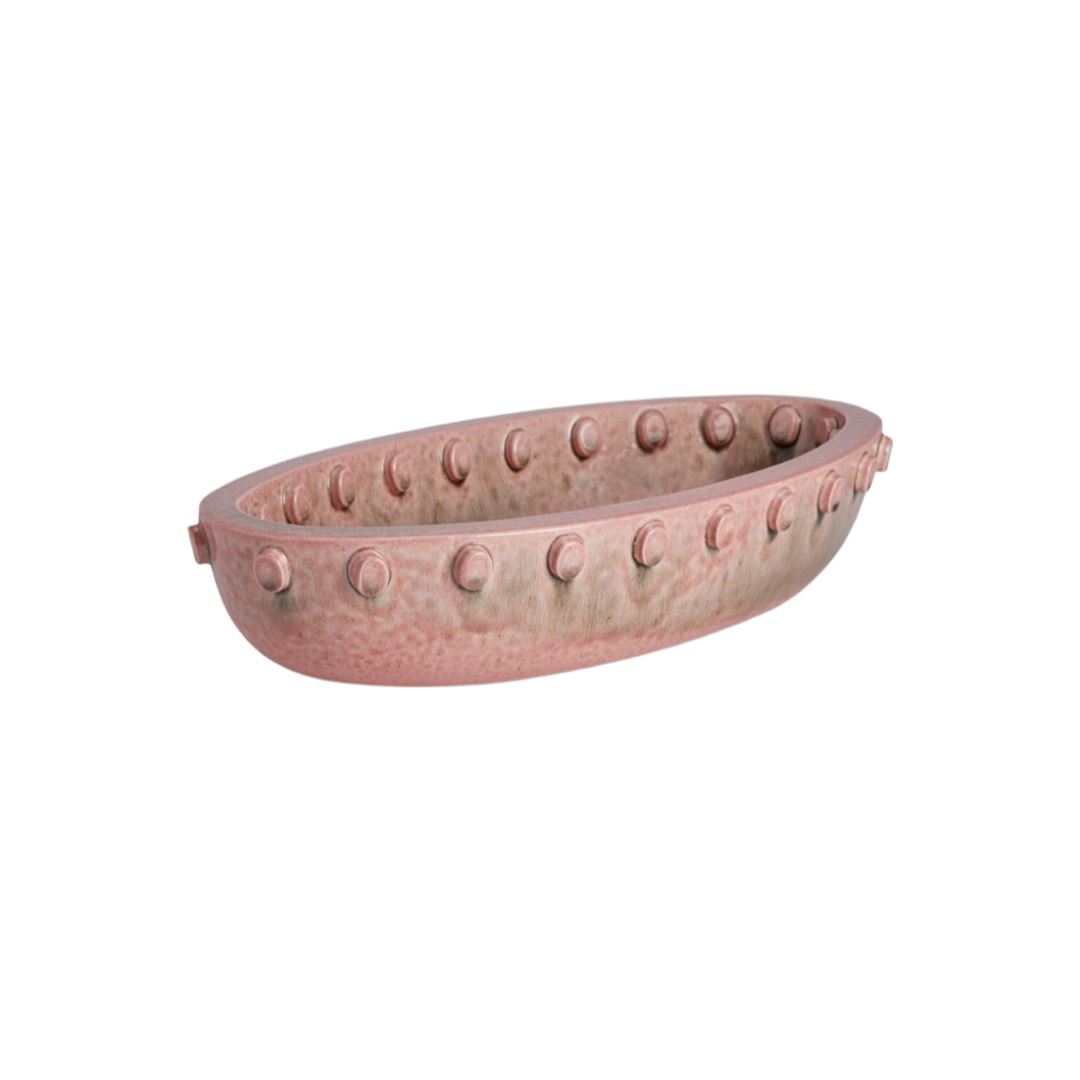 Teo Oval Bowl - Pink