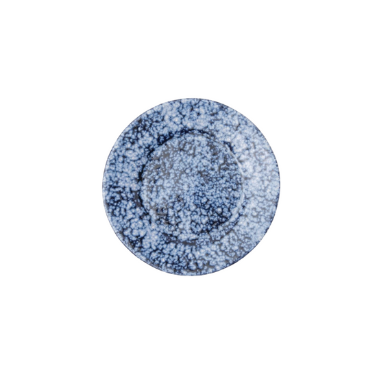 Isla Appetizer Plate | Spotted White/Navy