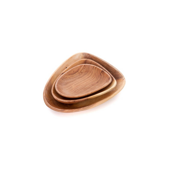 Load image into Gallery viewer, Wood Flower Petal Serving Tray | Small
